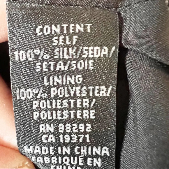 Tibi Little Black Dress Silk Ruffles Size 8 Sheer Long Sleeves Dance Homecoming‎ - Picture 4 of 6